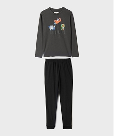 GEMO Pyjama en jersey de coton imprimé garçon - Brawl Stars Gris