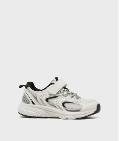 GEMO Baskets à scratch esprit running garçon - 5 Miles blanc standard