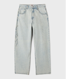 GEMO Jean super baggy coloris délavé garçon - Camps United bleu standard