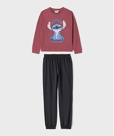 GEMO Pyjama bicolore avec motif Stitch fille - Disney rose standard