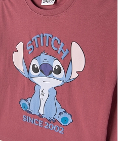 pyjama bicolore avec motif stitch fille - disney rose standardK198701_2