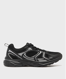 GEMO Baskets running légères en mesh homme - 5 Miles noir standard