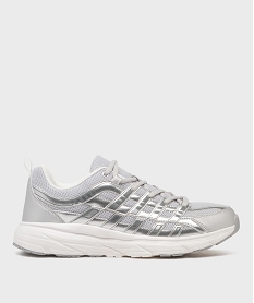 GEMO Baskets de running légères en mesh homme - 5 Miles argente