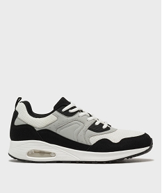GEMO Baskets esprit running en mesh à bulle dair homme - 5 Miles Blanc