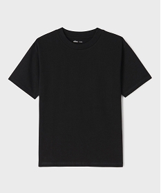 GEMO Tee-shirt manches courtes oversize en coton épais garçon noir standard