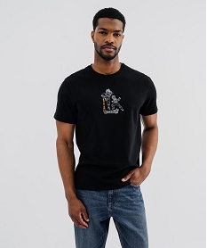 GEMO Tee-shirt manches courtes avec motif manga buste et dos homme - Dragon Ball Super noir standard