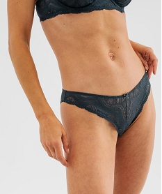 GEMO Culotte en dentelle et tulle femme (lot de 2) Bleu