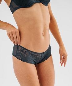 GEMO Shorties en dentelle et tulle femme (lot de 2) Bleu