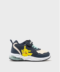 GEMO Baskets basses à semelle lumineuse imprimées garçon - Pokémon Bleu