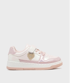 GEMO Baskets à scratch en matière irisée fille - Lovely Wings rose standard