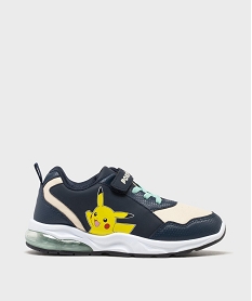 GEMO Baskets basses à semelle lumineuse imprimées garçon - Pokémon Bleu