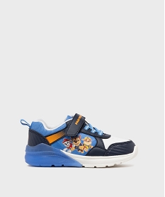 GEMO Baskets à scratch avec semelle lumineuse garçon - Pat Patrouille Bleu
