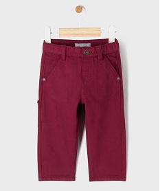 GEMO Pantalon en coton style charpentier bébé garçon - LuluCastagnette Rouge