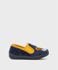 GEMO Chaussons en velours forme pantoufles imprimés garçon Bleu