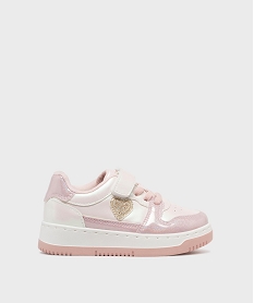 GEMO Baskets à scratch dessus irisé fille - Lovely Wings Rose