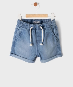 GEMO Short en jean avec taille ajustable bébé garçon Bleu