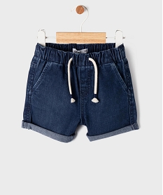 GEMO Short en jean avec taille ajustable bébé garçon bleu standard
