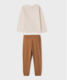 GEMO Pyjama avec motifs jeu de construction garçon - Minecraft Beige