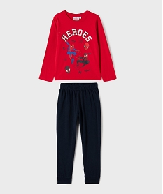 pyjama bicolore a motif spiderman garcon - marvel rouge standardK250201_2