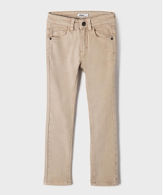 GEMO Pantalon slim avec taille ajustable garçon Beige