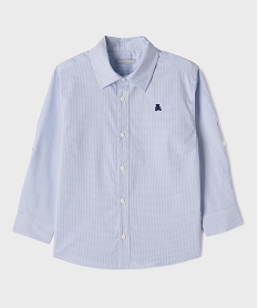 GEMO Chemise manches longues à carreaux vichy garçon - LuluCastagnette Bleu