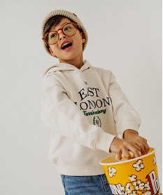 GEMO Sweat à capuche motif tennis garçon Beige