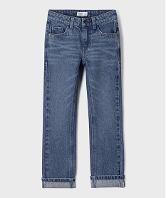 GEMO Jean Regular avec taille ajustable garçon bleu standard