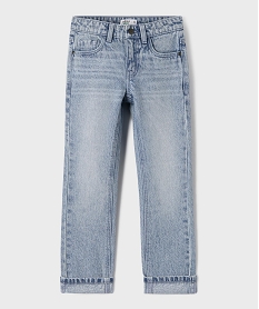 GEMO Jean Regular avec taille ajustable garçon Bleu