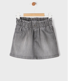 GEMO Jupe courte en jean bébé fille Gris