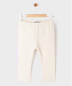 GEMO Legging uni en maille résistante bébé fille blanc standard
