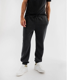 GEMO Pantalon de jogging avec intérieur molletonné homme Gris
