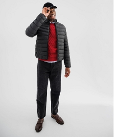 GEMO Doudoune déperlante à col montant homme noir standard