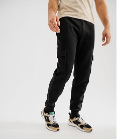GEMO Pantalon de jogging avec poches à rabat homme noir standard