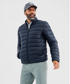 GEMO Doudoune déperlante à col montant homme Bleu