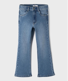 GEMO Jean flare avec taille ajustable fille bleu standard