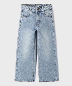 GEMO Jean Straight taille ajustable fille Bleu
