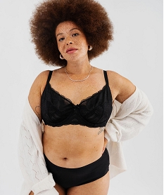 GEMO Soutien-gorge emboitant à armatures femme grande taille noir standard