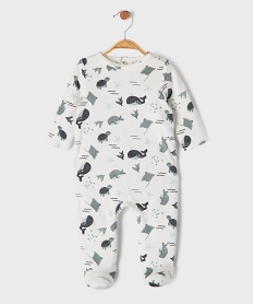 GEMO Pyjama en velours avec motifs marins bébé Bleu