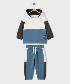 GEMO Ensemble 2 pièces sweat + jogging bébé garçon bleu standard