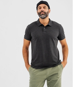 GEMO Polo manches courtes homme Gris