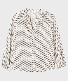 GEMO Chemise imprimée en viscose femme grande taille Beige