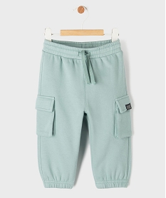 GEMO Jogging cargo en molleton doux bébé garçon vert standard