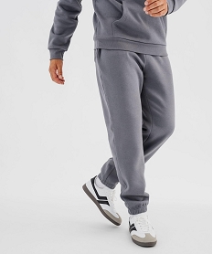 GEMO Pantalon de jogging intérieur molletonné homme gris standard