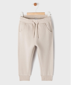 GEMO Pantalon de jogging molletonné bébé garçon beige standard