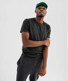 GEMO Tee-shirt manches courtes et col rond homme Gris