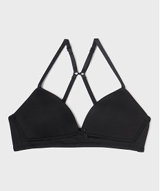 GEMO Soutien-gorge avec bonnets paddés et bretelles multipositions fille noir standard