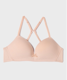 GEMO Soutien-gorge avec bonnets paddés et bretelles multipositions fille Orange