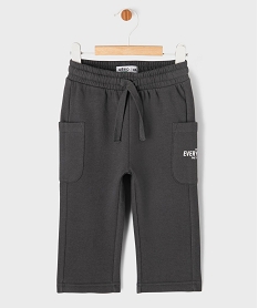 GEMO Pantalon de jogging avec taille ajustable bébé garçon Gris