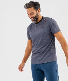 GEMO Tee-shirt de sport à manches courtes homme Gris