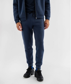 GEMO Pantalon de jogging avec poches zippées homme Bleu